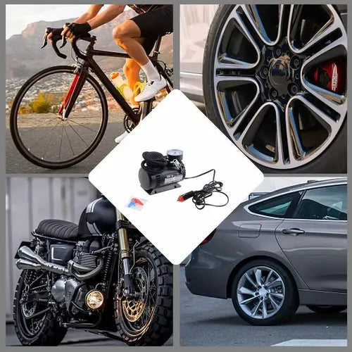 Compresor de Aire Portátil para Auto 12V – Infla Llantas Rápido y con Precisión (Modelo 197)