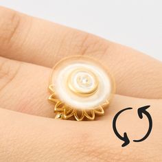 🌻 Anillo Girasol Giratorio Antiestrés – Ajustable y con Caja de Regalo 🎁