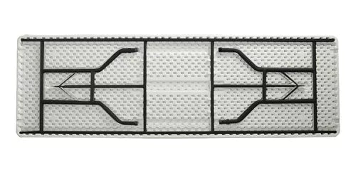 Mesa Plegable 180 cm Rectangular – Multiusos, Liviana y de Fácil Almacenamiento