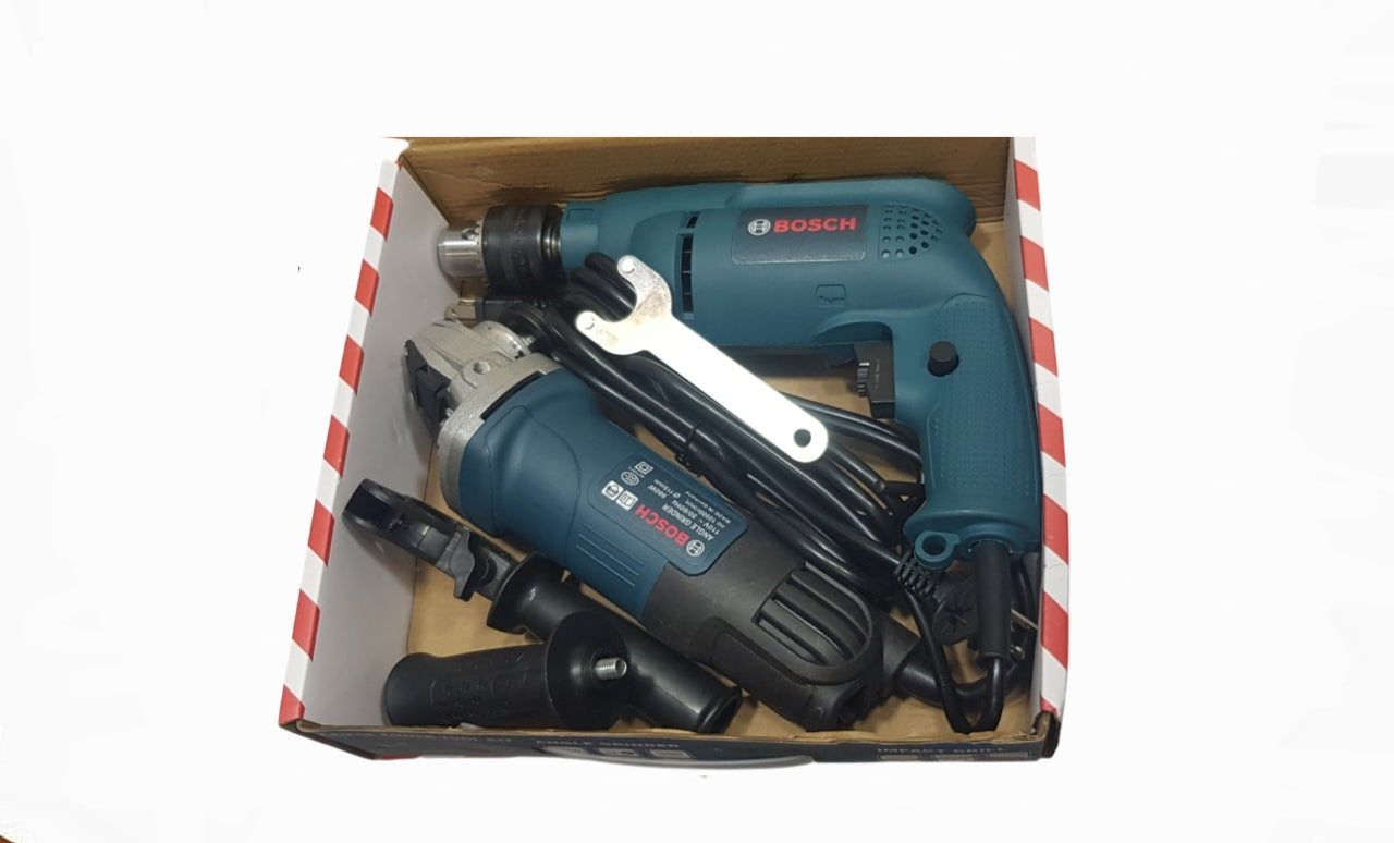 Kit Bosch Eléctrico 2 en 1 – Taladro y Pulidora Profesional para Todo Tipo de Trabajo