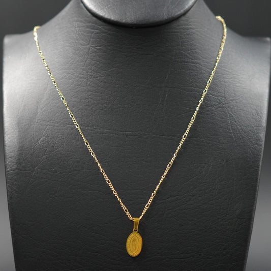 Cadena en Rodio con Dije Baño en Oro 18K – Estilo, Brillo y Durabilidad Premium