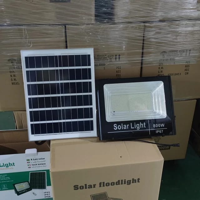 🔆 Kit Reflector Solar 600W con Control Remoto – Iluminación Potente y Autónoma