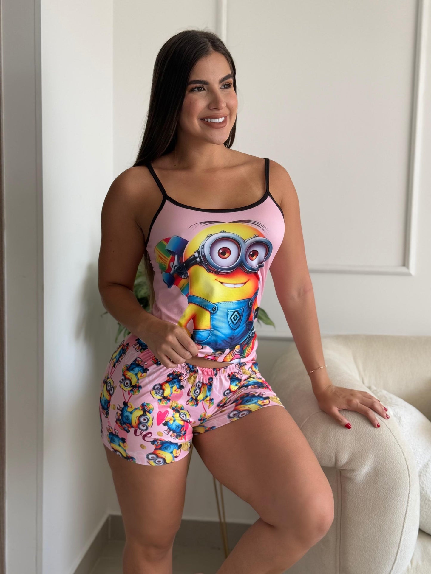 Pijamas Short Tira Sublimada