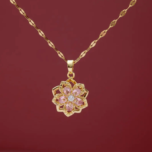 ✨ Collar Flor de Mulán – Belleza, Valentía y Poder Interior 🌸