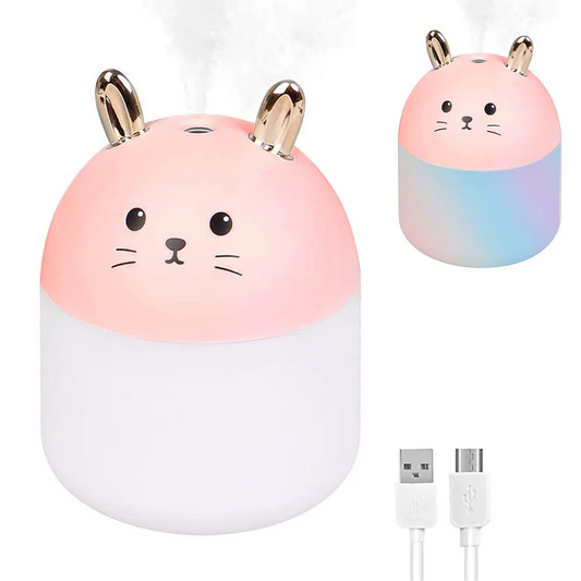 Humidificador de Aire en Forma de Conejo 🐇 – Aromaterapia y Diseño Encantador