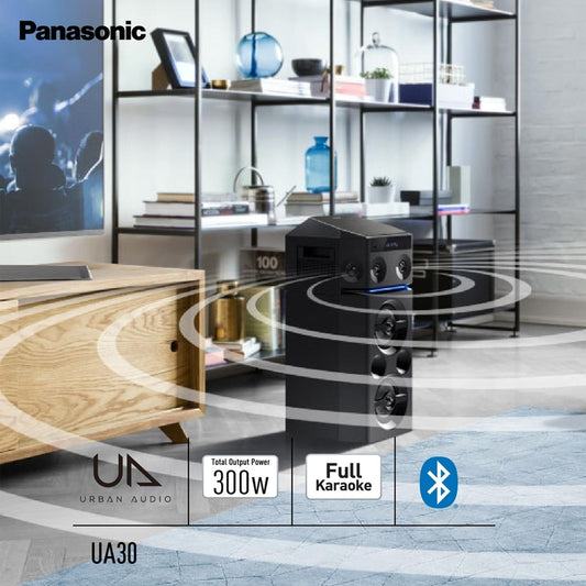 Panasonic SC-UA30 300 W RMS – Torre Bluetooth + Karaoke & Airquake Bass