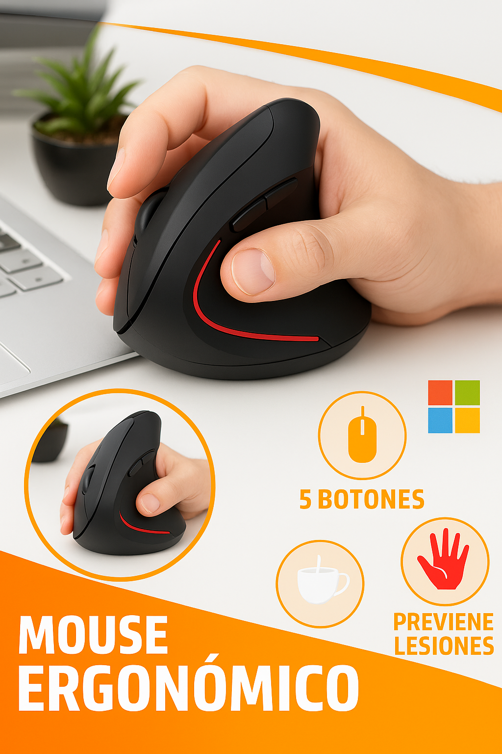 Mouse ergonómico