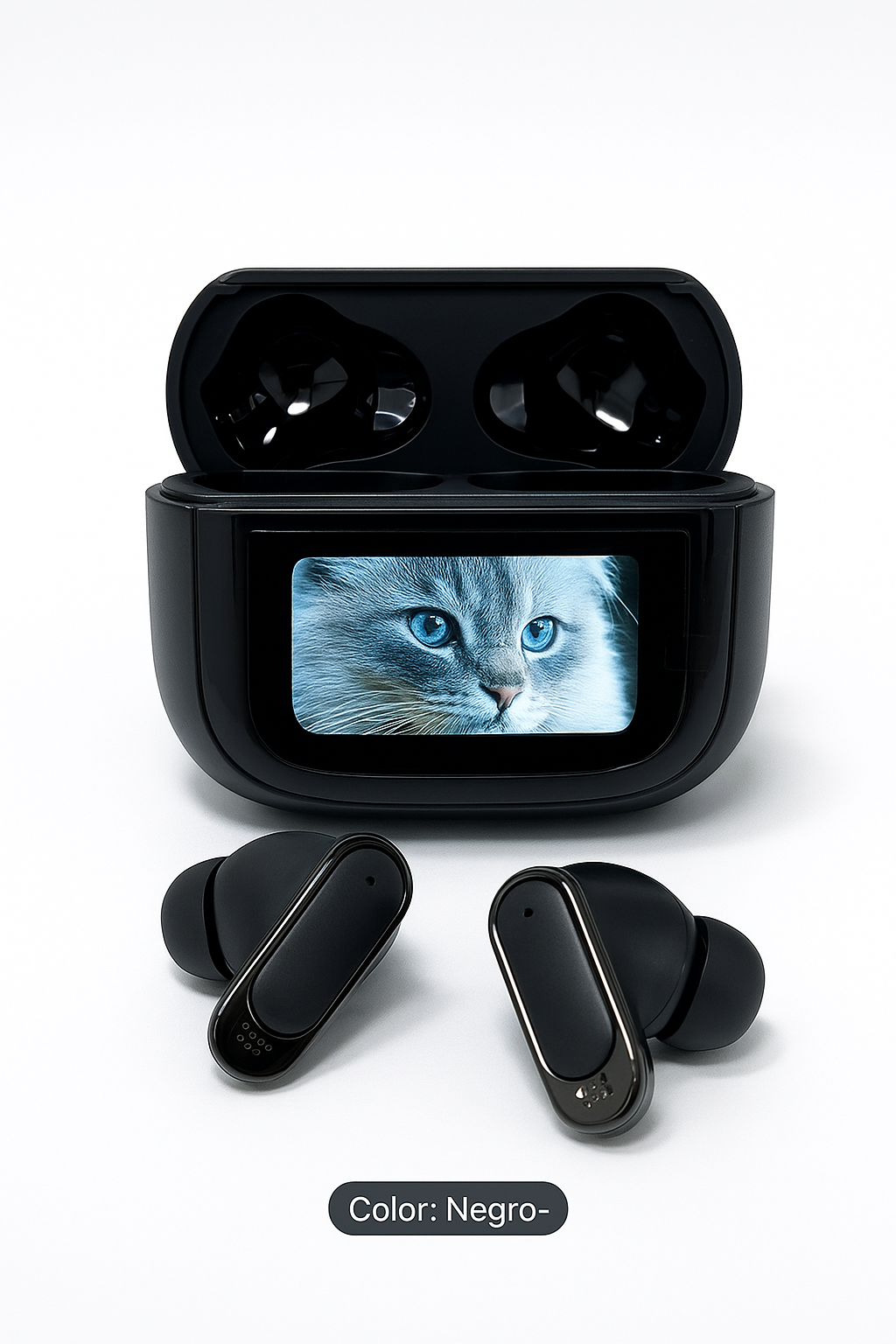 Auriculares Bluetooth con Pantalla LED Smart Display | Sonido Hi-Fi, Larga Autonomía, Diseño Premium