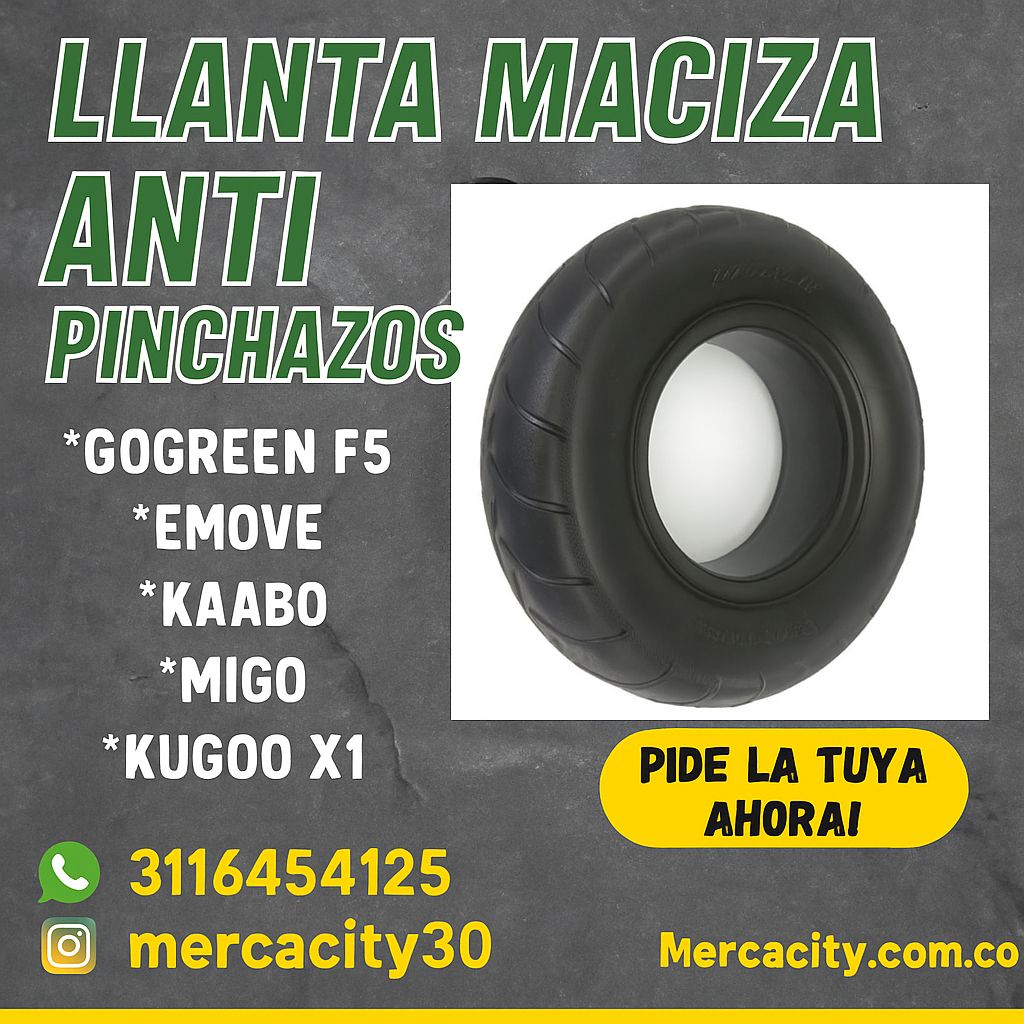 Llanta maciza anti pinchazos
