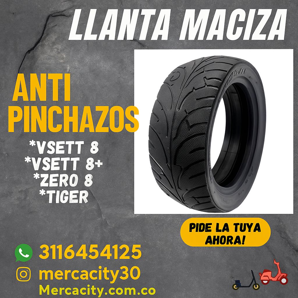 Llanta Maciza antipinchazos