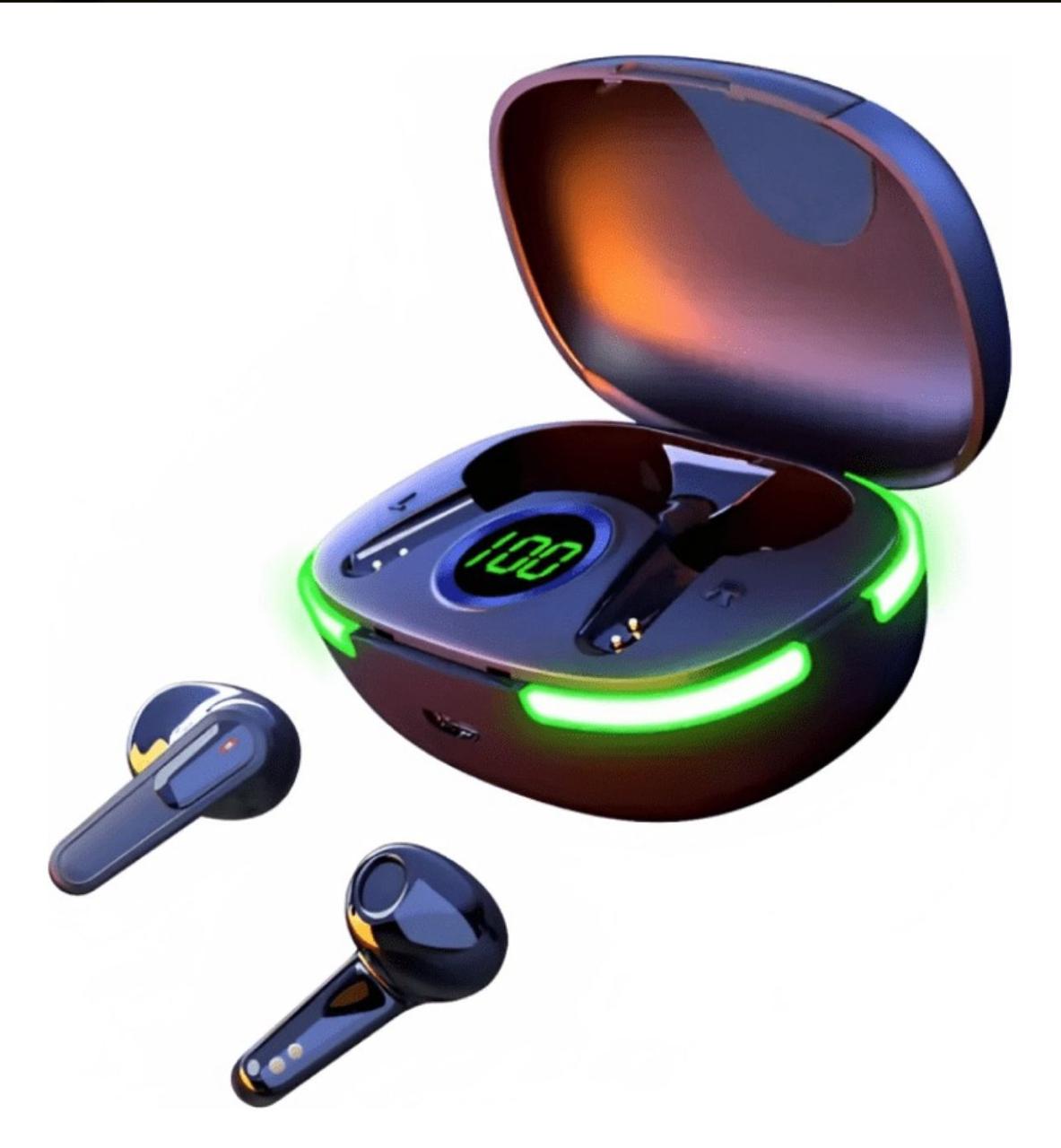 Audífonos Gamer Bluetooth con Luces LED, Pantalla Digital y Cancelación de Ruido