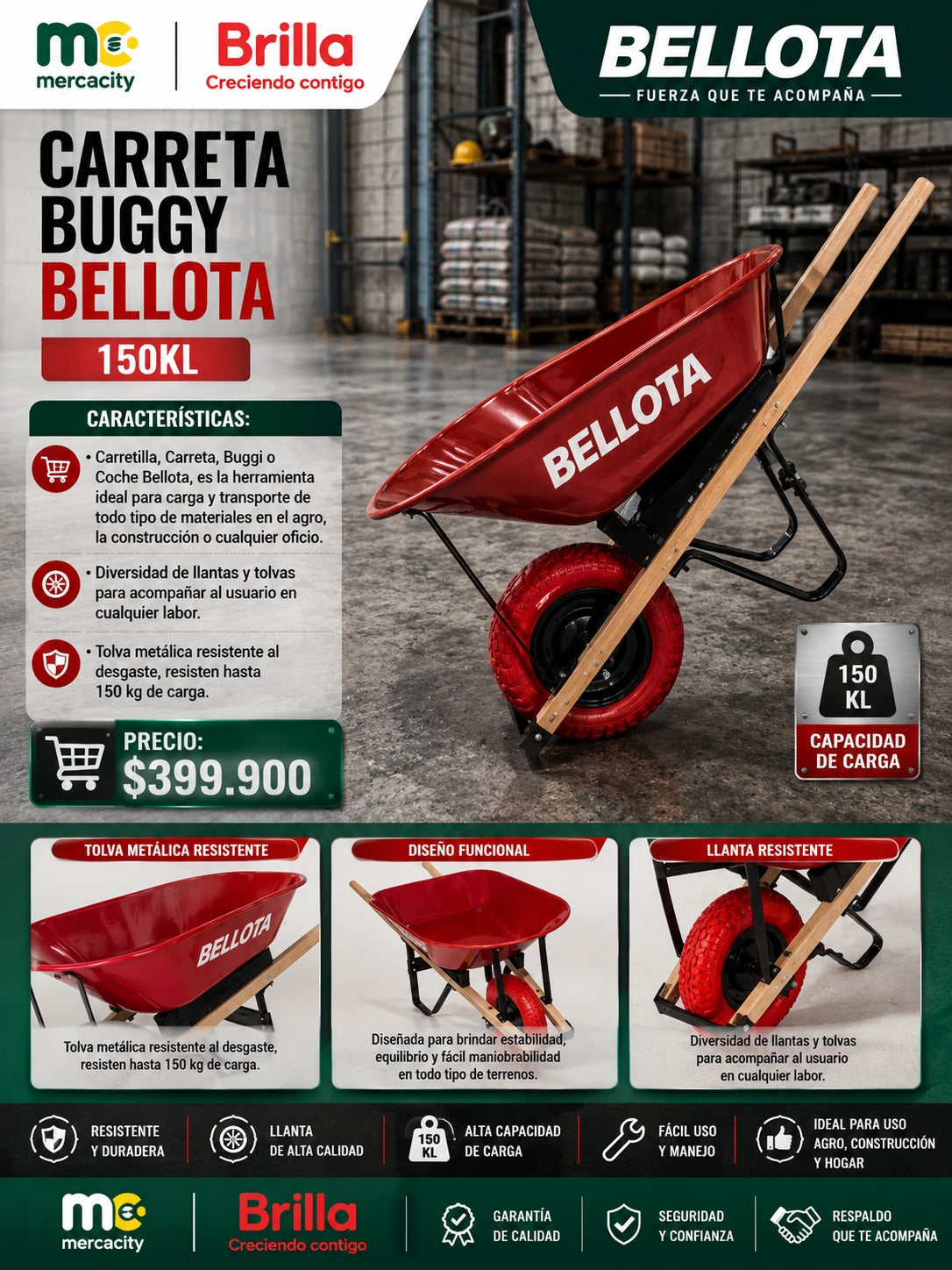 CARRETA BUGGY BELLOTA 150KL