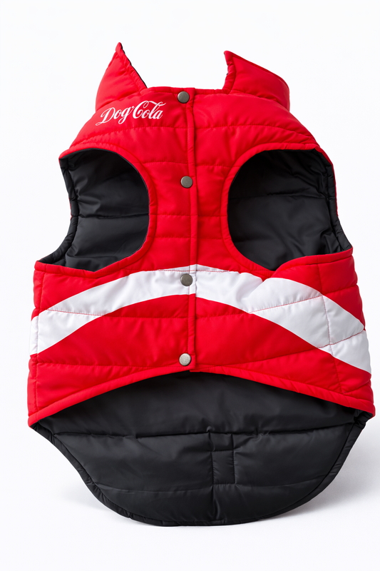 Chaleco Acolchado para Perros “Dog Cola” Rojo 10XL