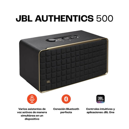 JBL Authentics 500 — Parlante Hi-Fi 3.1 270W con Dolby Atmos, WiFi & Asistentes
