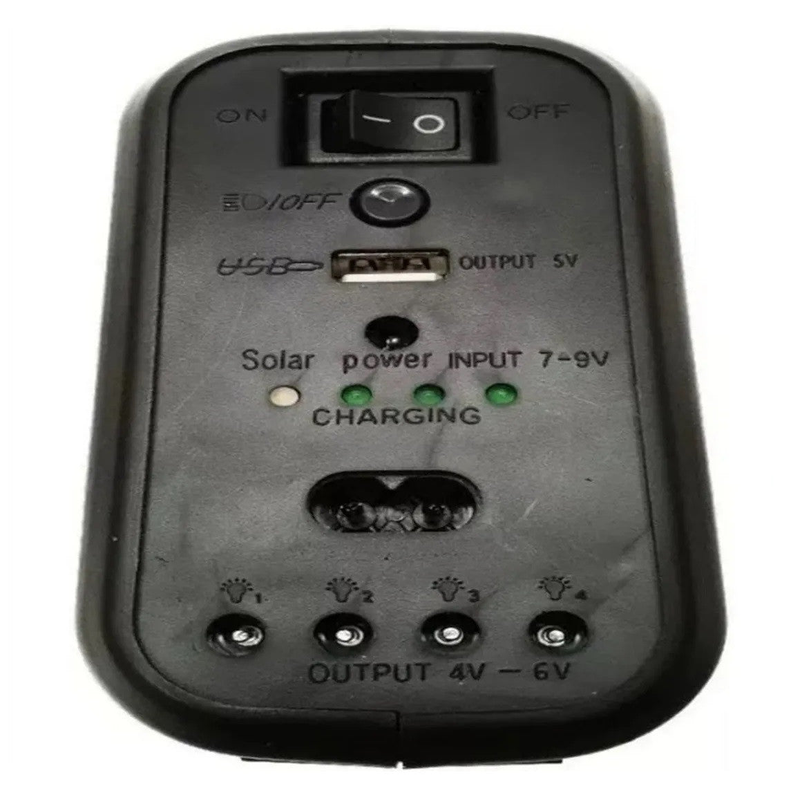 ☀️ Kit Solar con Panel, 3 Bombillos, Batería y Linterna – Energía Limpia y Portátil