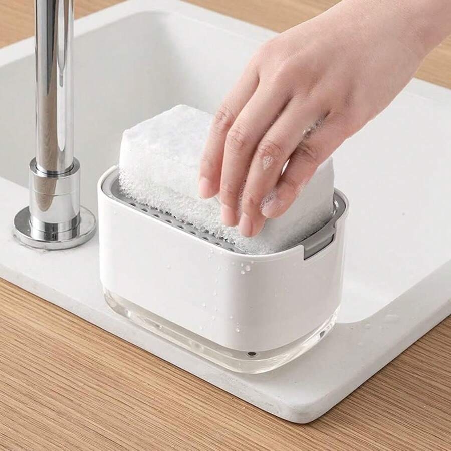 Dispensador de Jabón Líquido con Esponja FK24-08 – Práctico y Eficiente para la Cocina