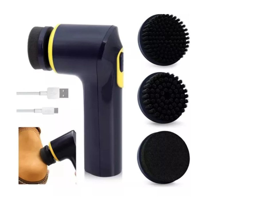 Cepillo Eléctrico 3 en 1 para Limpieza de Calzado – Recargable y Portátil