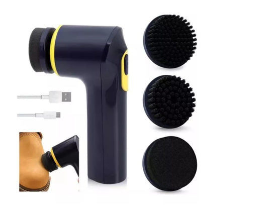 Cepillo Eléctrico 3 en 1 para Limpieza de Calzado – Recargable y Portátil