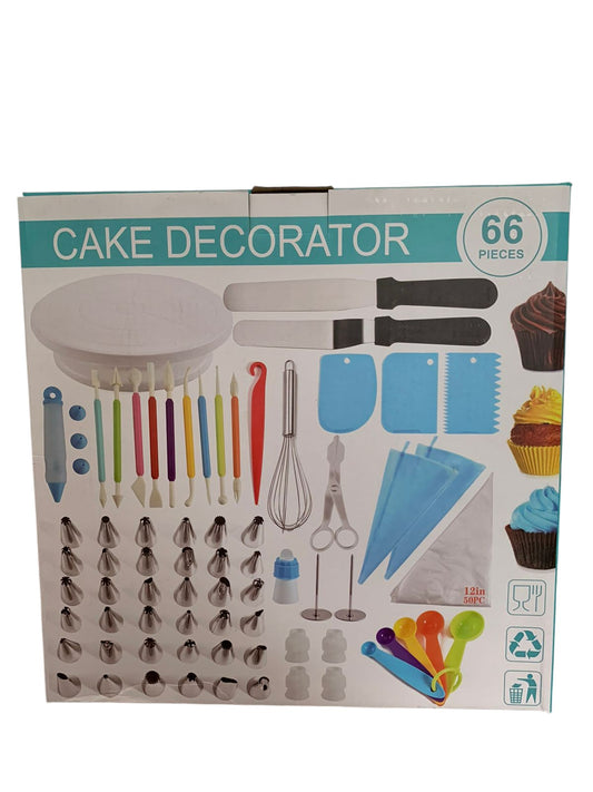 🎂 Kit de Decoración de Pastelería 66 Piezas – Crea Postres Profesionales en Casa