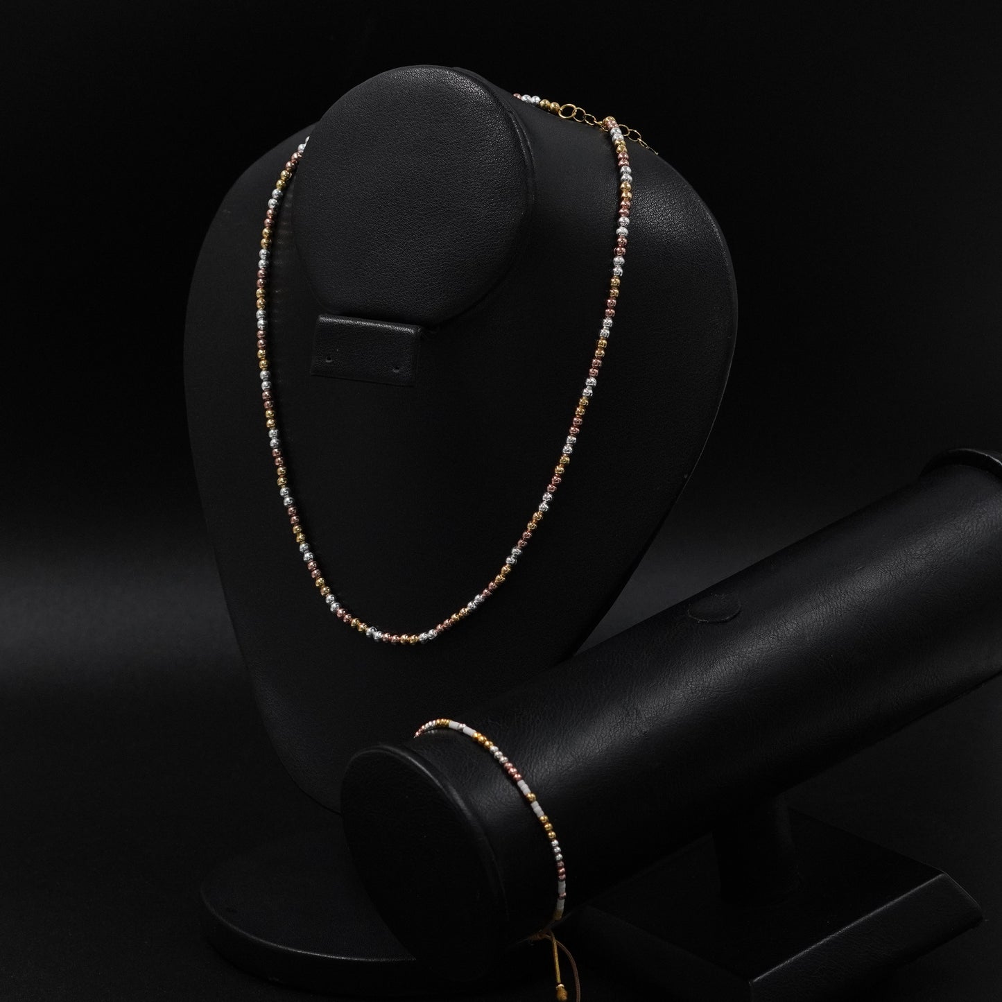 Combo Pulsera y Collar 3 Oros en Acero Inoxidable 316L – Estilo, Elegancia y Durabilidad