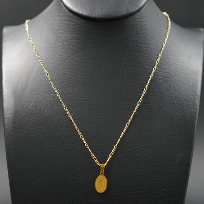 Cadena en Rodio con Dije Baño en Oro 18K – Estilo, Brillo y Durabilidad Premium