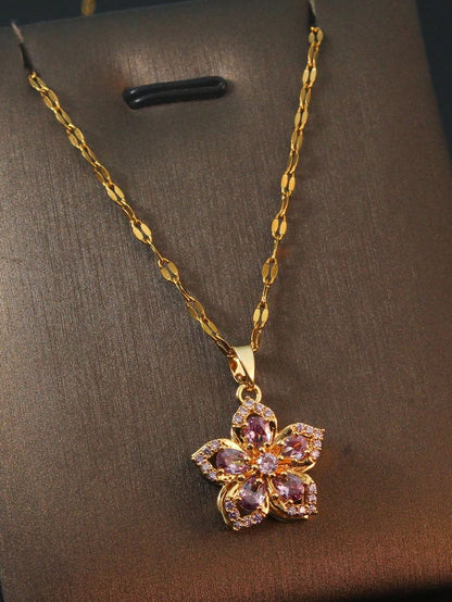 ✨ Collar Flor de Mulán – Belleza, Valentía y Poder Interior 🌸