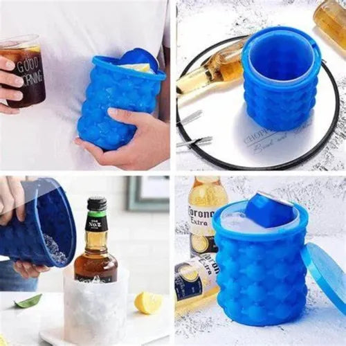 🧊 Molde de Silicona para Cubos de Hielo – Práctico, Reutilizable y Multiusos 🍹✨