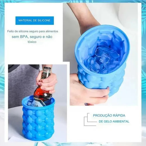 🧊 Molde de Silicona para Cubos de Hielo – Práctico, Reutilizable y Multiusos 🍹✨