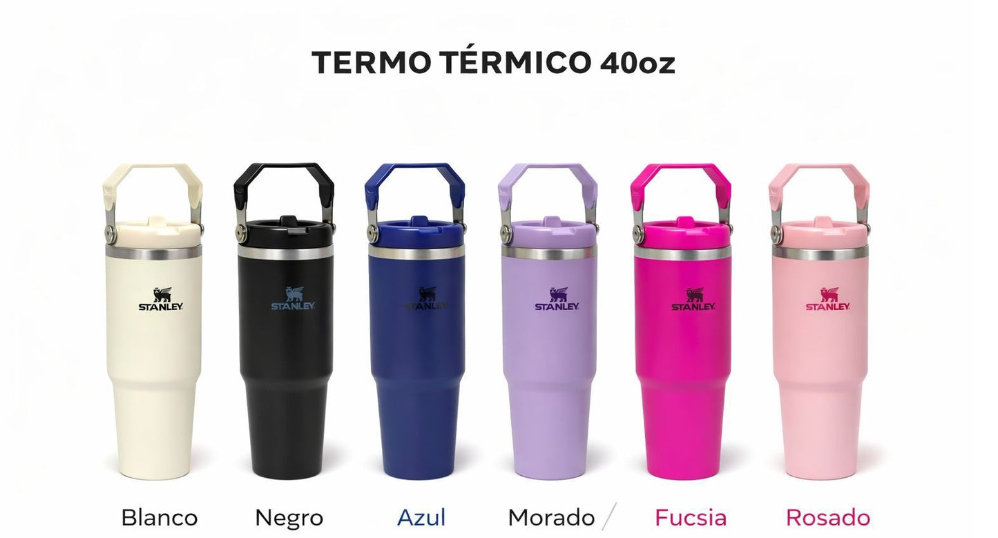 🔥 TERMO STANLEY PRO 40 OZ CON MANIJA – HIDRATACIÓN PREMIUM TODO EL DÍA 🔥