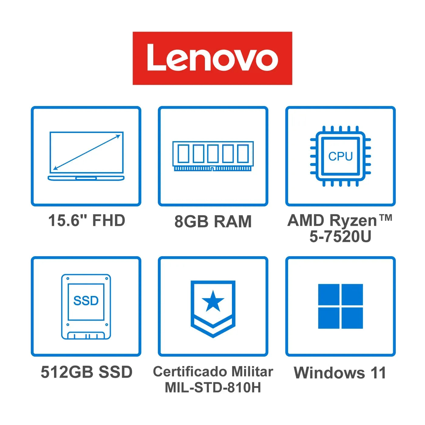 💻 Portátil Lenovo IdeaPad Slim 3  Windows 11 | Intel Core i3-1315U | 8GB RAM | 1TB SSD