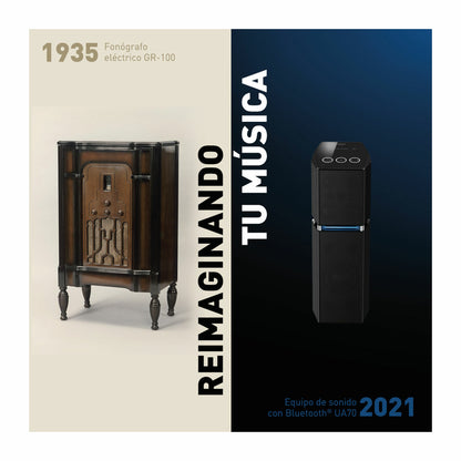 Panasonic SC-UA70 1700 W RMS – Torre “Urban Audio” con Airquake Bass, Karaoke & Party