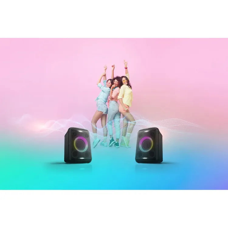 Parlante Portátil Panasonic SC-BMAX5 75 W RMS – Bluetooth + Batería 9 h + Luces Fiesta