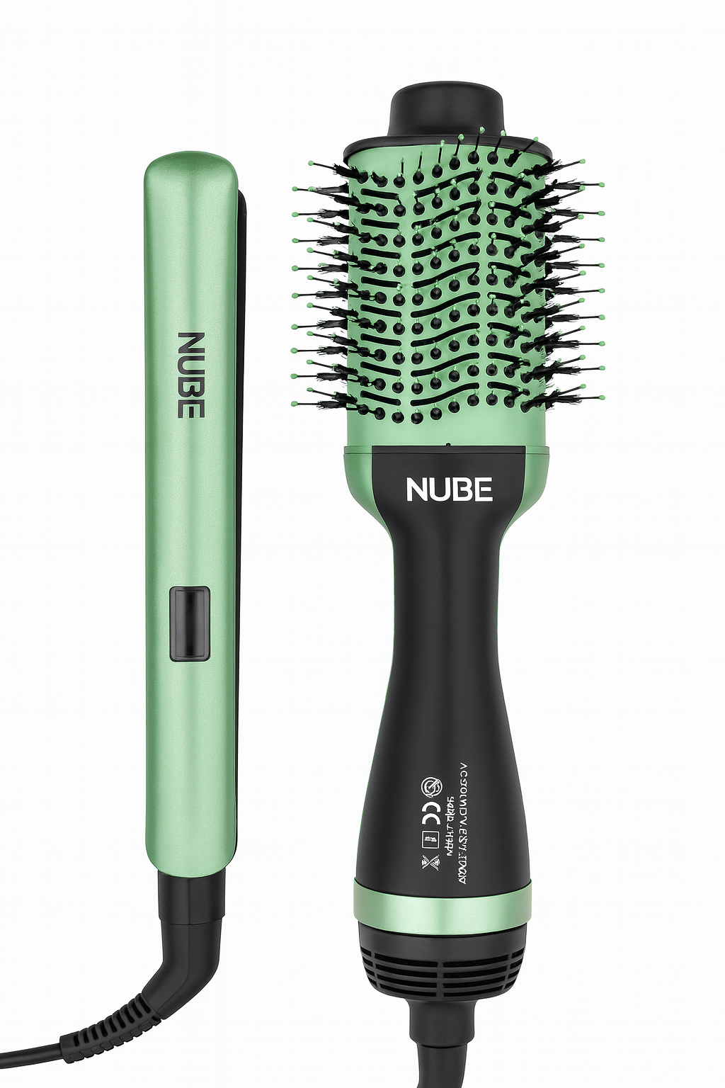 🌟 Combo Profesional NUBE: Cepillo Secador + Plancha Alisadora 🌟