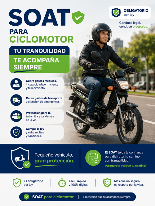 Soat para ciclo motor