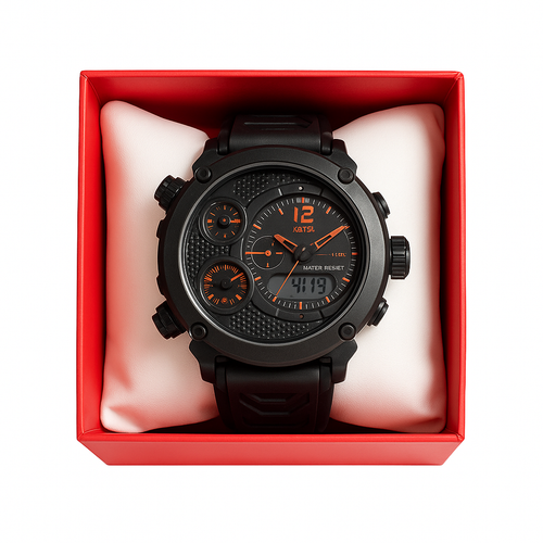 RELOJ KAIROS DEPORTIVO BLACK ORANGE