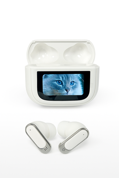Auriculares Bluetooth con Pantalla LED Smart Display | Sonido Hi-Fi, Larga Autonomía, Diseño Premium