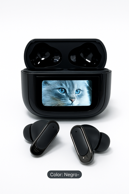 Auriculares Bluetooth con Pantalla LED Smart Display | Sonido Hi-Fi, Larga Autonomía, Diseño Premium