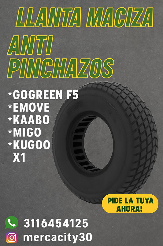 Llanta maciza antipinchazos