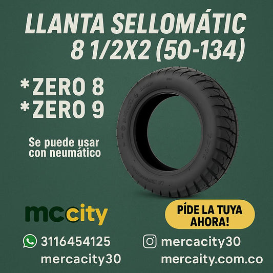 Llanta sellomatic 8 1/2 2*2