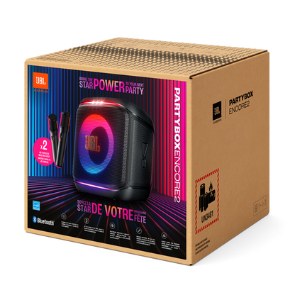 JBL PartyBox Encore 2 – 100 W, Micrófono Inalámbrico, Hasta 15 H de Batería, IPX4