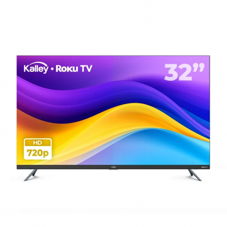 Televisor Kalley 32" Smart TV Roku HD 720p – Entretenimiento Inteligente