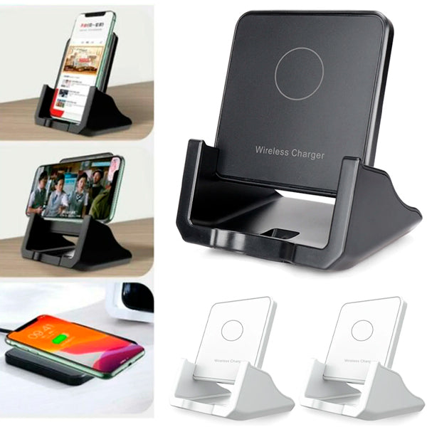 SOPORTE PARA CELULAR CON CARGA INALÁMBRICA ⚡🤩