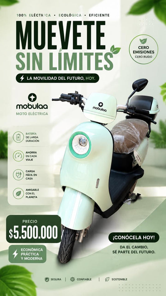 Bicimoto Eléctrica Mobulaa Girl 3 | Movilidad Urbana Inteligente y Económica