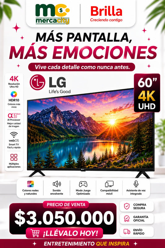 TELEVISOR LG 60" 4K UHD