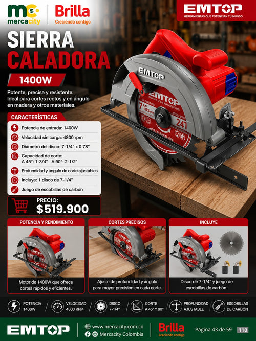 SIERRA CALADORA 1400W