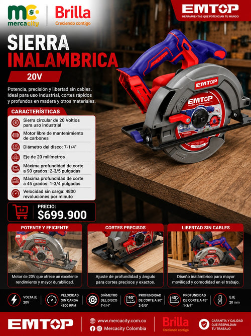 SIERRA INALAMBRICA 20V