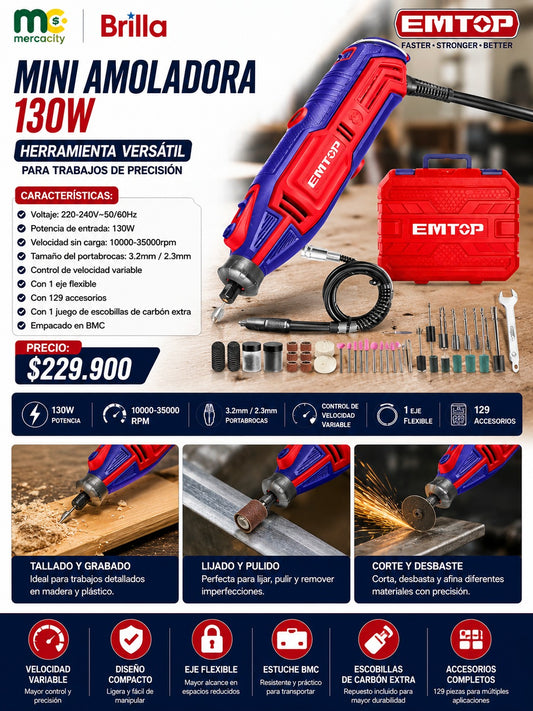 MOTORTOOL 130W EMTOP