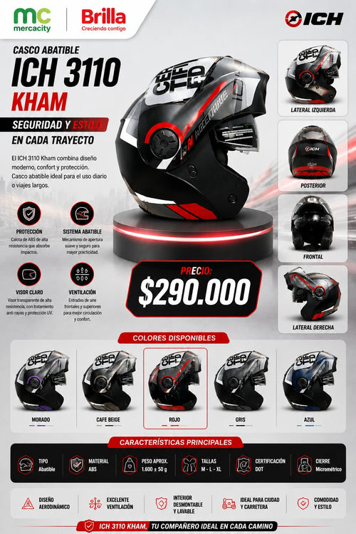 CASCO ABATIBLE ICH 3110 KHAM