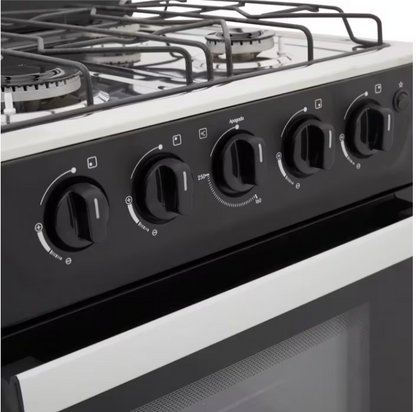 Estufa Haceb Romero 4 Puestos a Gas Natural: Potencia y Seguridad con Horno