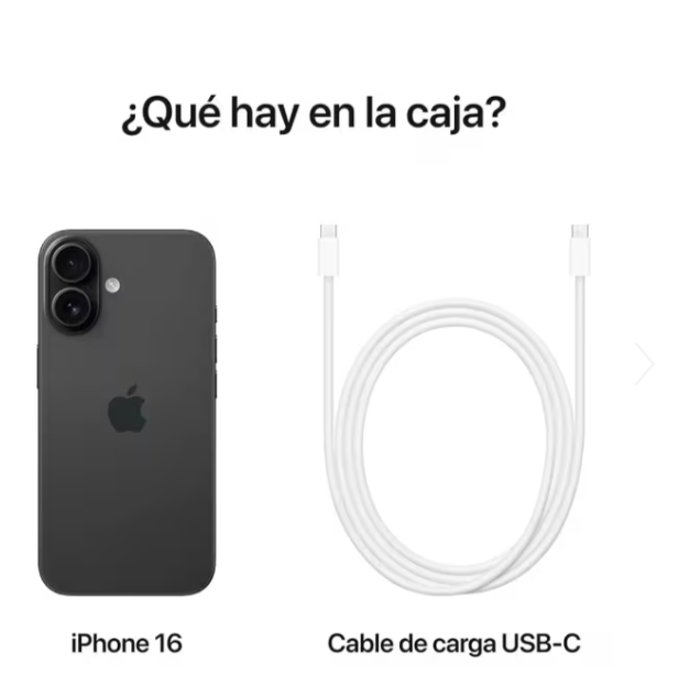 iPhone 16 Apple 128GB 5G Negro - Potencia y Diseño en Mercacity
